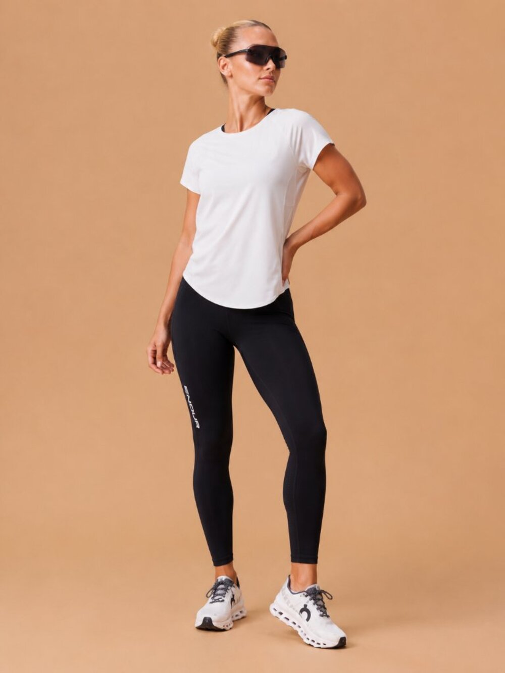 NWT Endeavor Athletic SmartTech Tee Tshirt White S Cooling Performance Workout